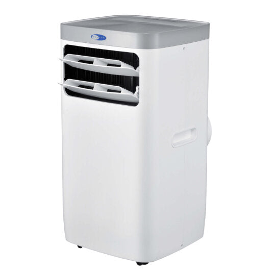 Whynter ARC-115WG 11,000 BTU (6,800 BTU SACC) Compact Portable Air Conditioner, Dehumidifier, and Fan with Remote Control, up to 400 sq ft in White/Grey