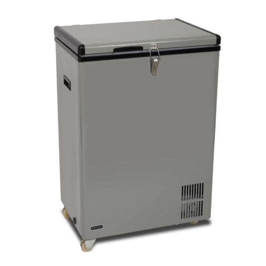 Whynter FM-951GW 95 Quart Portable Wheeled Refrigerator/Freezer with Door Alert and 12v Option – Gray