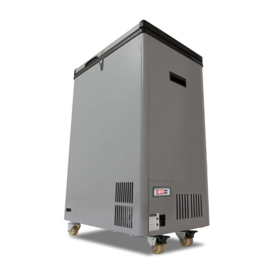 Whynter FM-951GW 95 Quart Portable Wheeled Refrigerator/Freezer with Door Alert and 12v Option – Gray