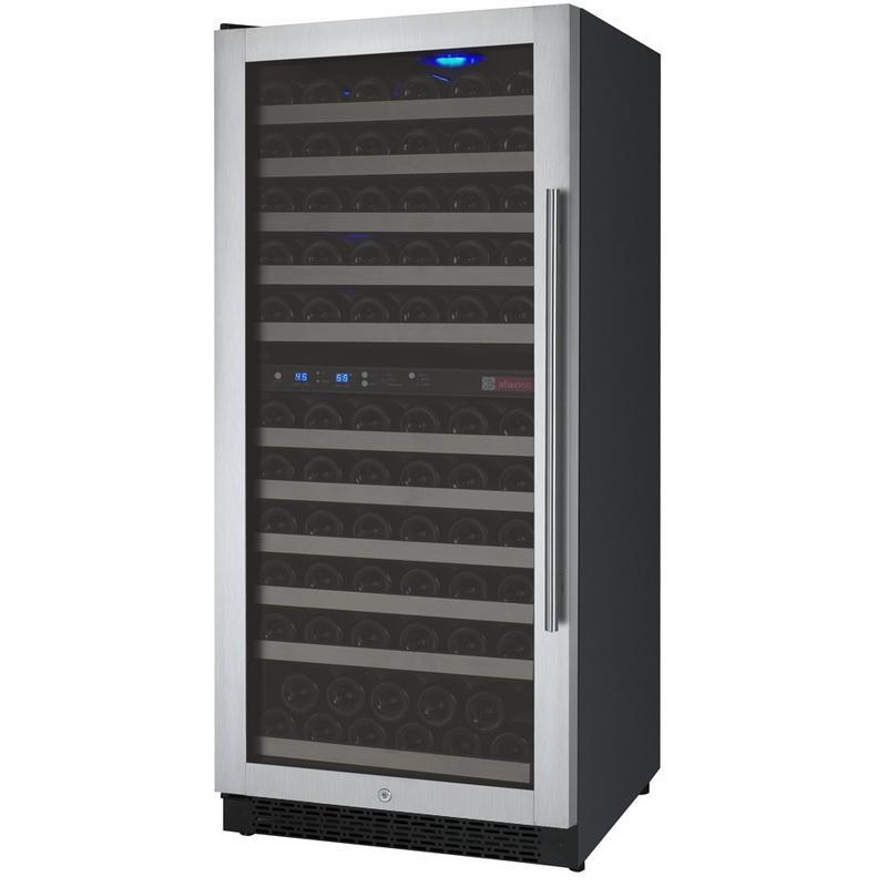 Allavino 121 Bottle Dual Zone Stainless Steel Wine Refrigerator