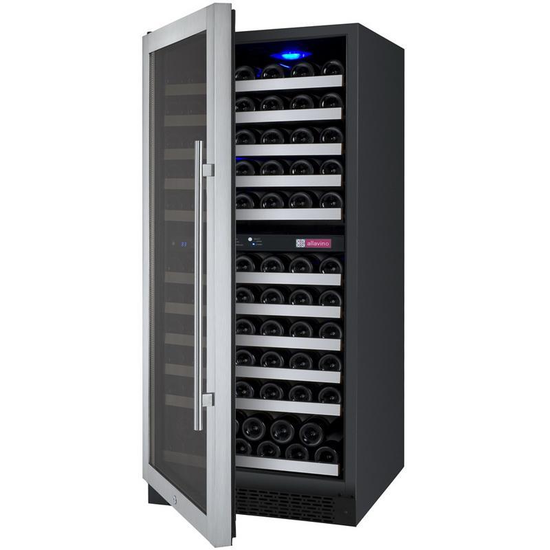 Allavino 121 Bottle Dual Zone Stainless Steel Wine Refrigerator