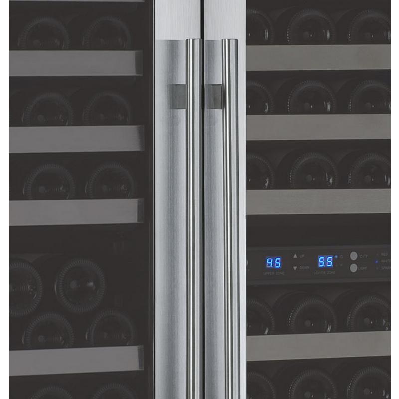 Allavino 249 Bottle Three Zone Stainless Steel Side-by-Side Wine Refrigerator