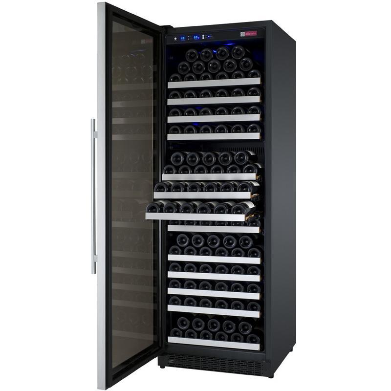 Allavino 177 Bottle Single Zone Stainless Steel Wine Refrigerator