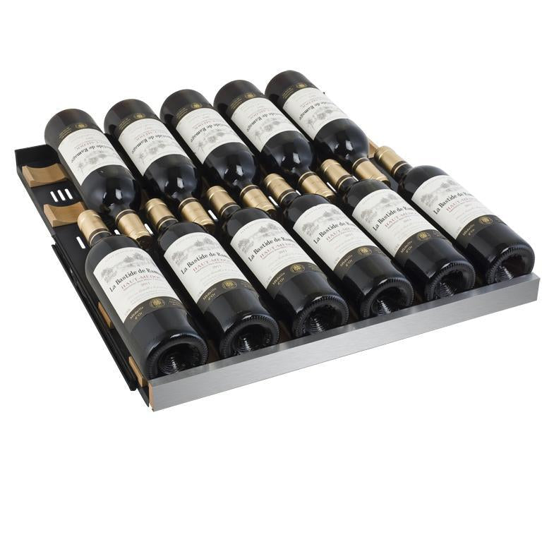Allavino 349 Bottle Three Zone Stainless Steel Side-by-Side Wine Refrigerator
