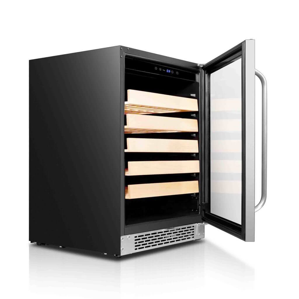 Whynter 24″ Built-In Stainless Steel 54 Bottle Wine Refrigerator Cooler BWR-541STS