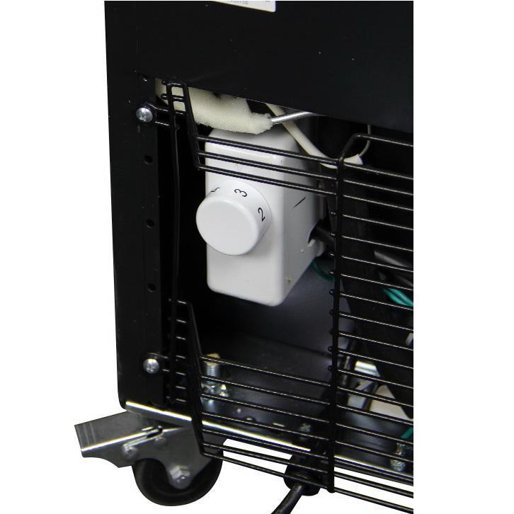 Single Faucet Keg Beer Dispenser Kegerator - Black Cabinet with Matte Black Door