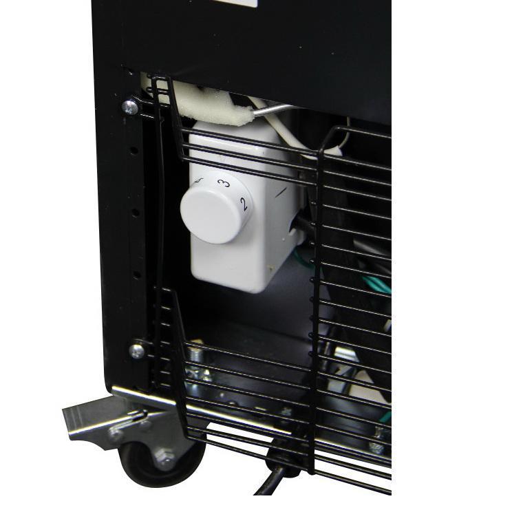 24" Wide Triple Tap Black Kegerator