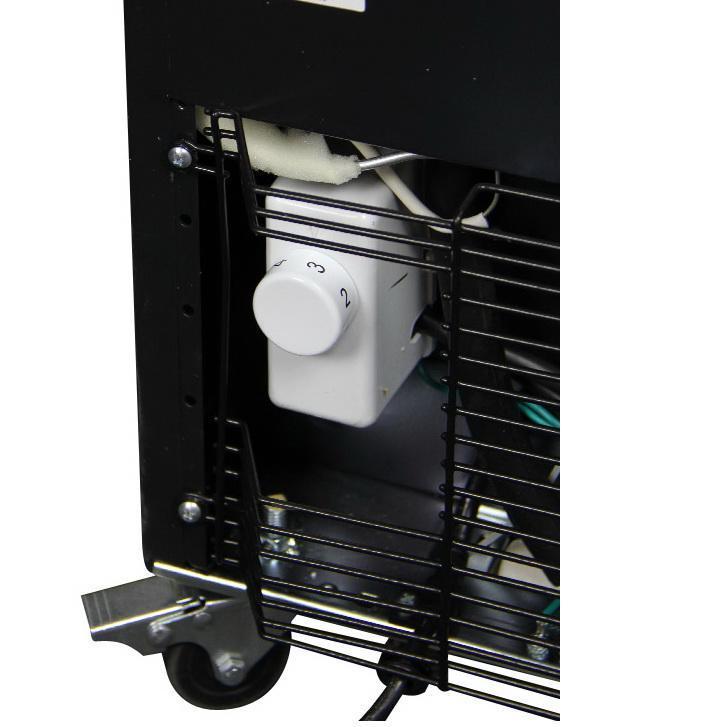 Single Keg Tap Faucet Beer Dispenser Kegerator - Black Cabinet with Stainless Steel Door