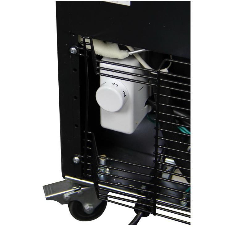 Two Keg Tap Faucet Beer Dispenser - Black Cabinet with Stainless Steel Door