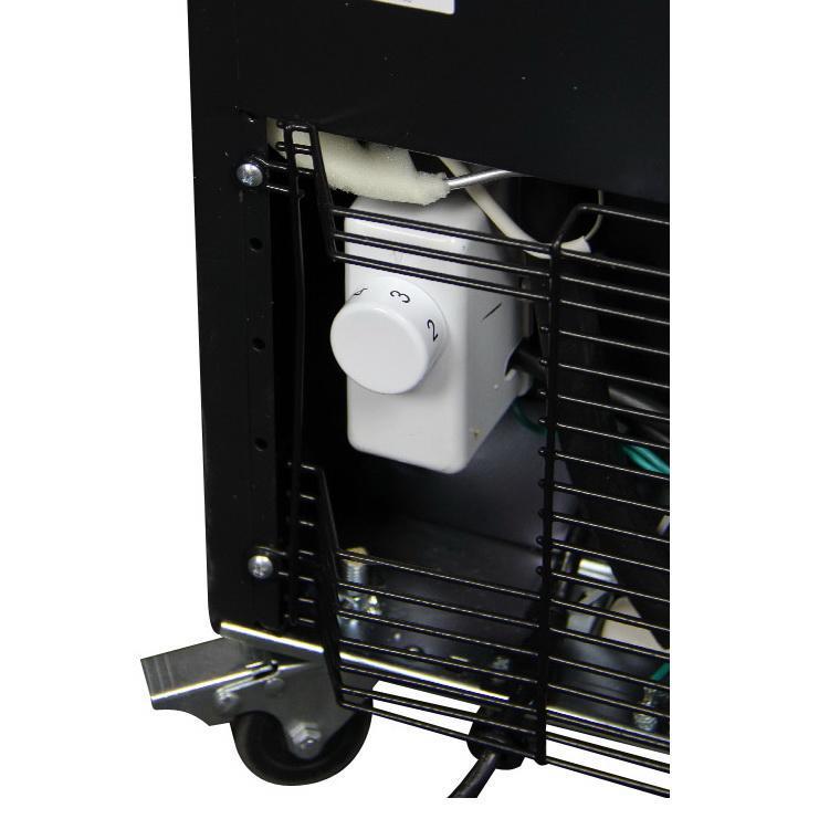 Three Keg Tap Faucet Kegerator - Black Cabinet with Stainless Steel Door