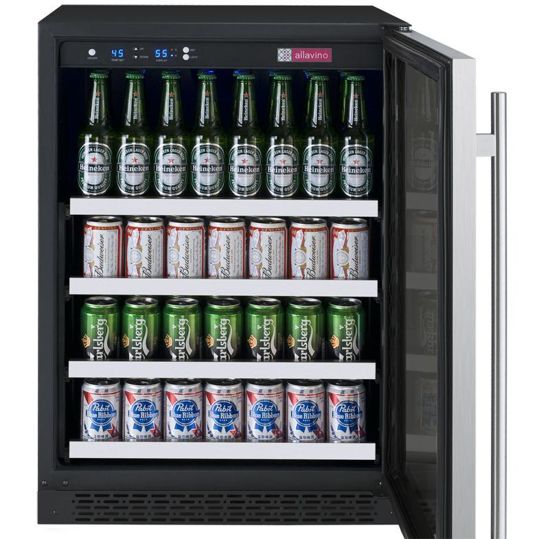Allavino 24" Wide FlexCount II Tru-Vino Stainless Steel Beverage Center