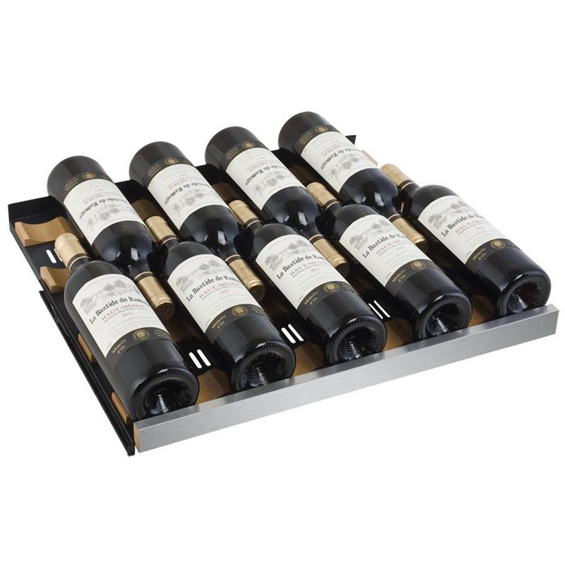 Allavino 249 Bottle Three Zone Stainless Steel Side-by-Side Wine Refrigerator