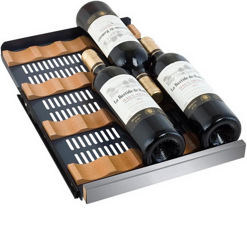 Allavino Bottle/88 Can Dual Zone Stainless Steel Wine Refrigerator/Beverage Center