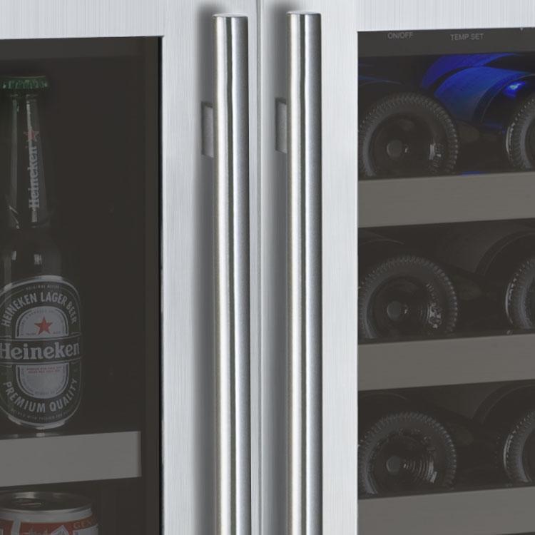 Allavino 56 Bottle/124 Can Stainless Steel Wine/Beverage Center