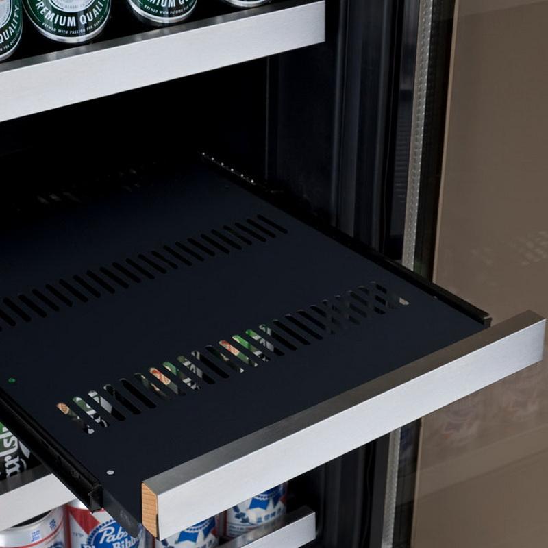 Allavino Bottle/88 Can Dual Zone Stainless Steel Wine Refrigerator/Beverage Center