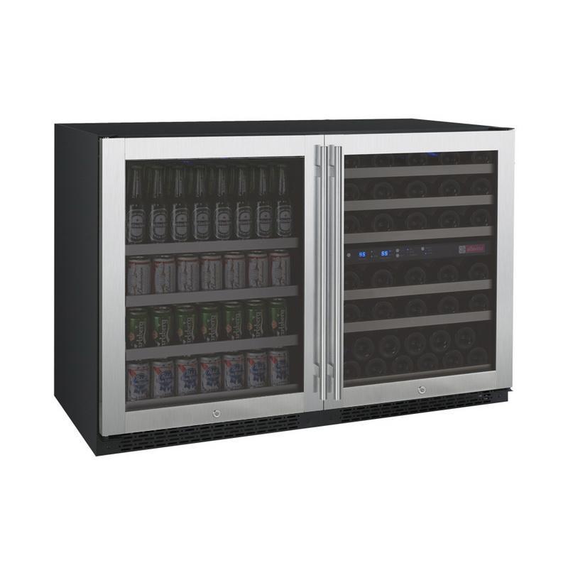 Allavino 56 Bottle/124 Can Stainless Steel Wine/Beverage Center
