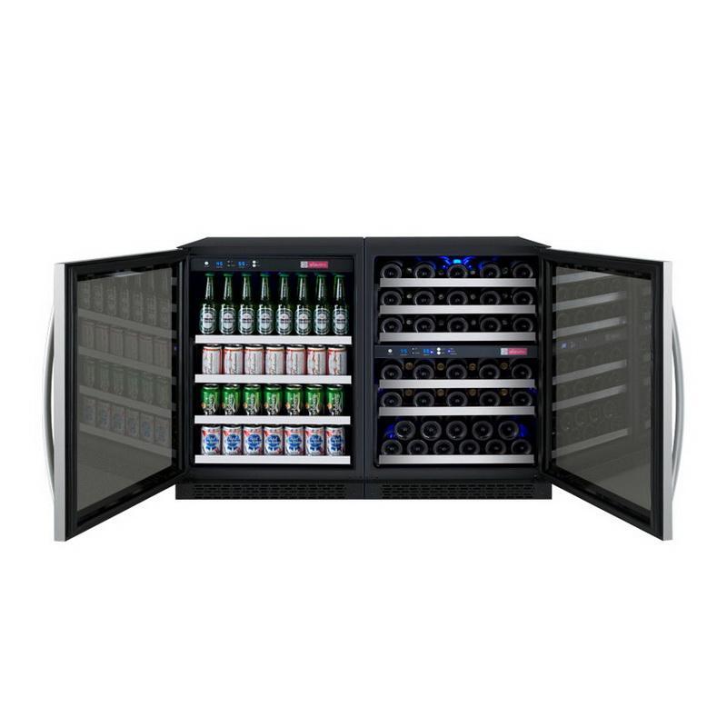 Allavino 56 Bottle/124 Can Stainless Steel Wine/Beverage Center