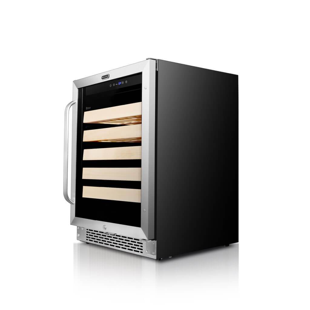 Whynter 24″ Built-In Stainless Steel 54 Bottle Wine Refrigerator Cooler BWR-541STS