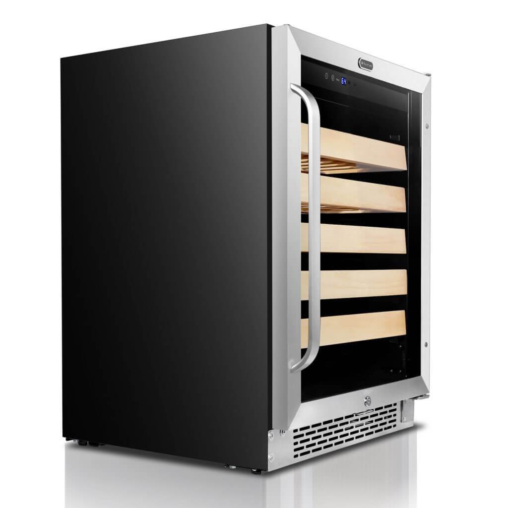 Whynter 24″ Built-In Stainless Steel 54 Bottle Wine Refrigerator Cooler BWR-541STS