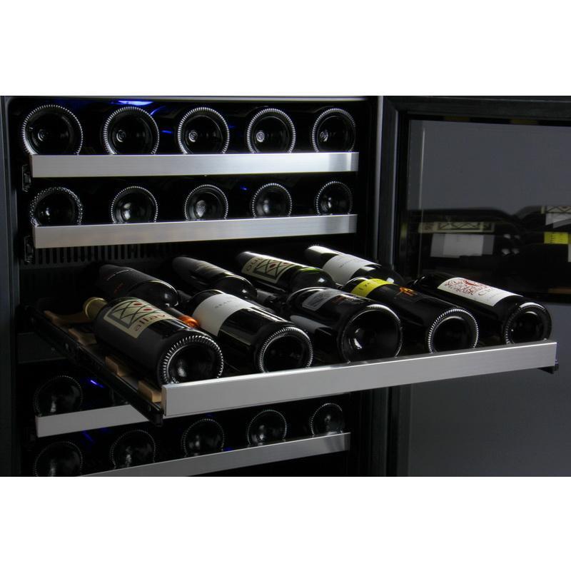 Allavino 56 Bottle Dual Zone Stainless Steel Wine Refrigerator