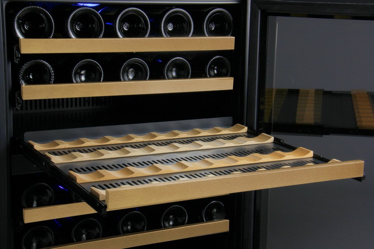 Allavino 56 Bottle Single Zone Black Wine Refrigerator