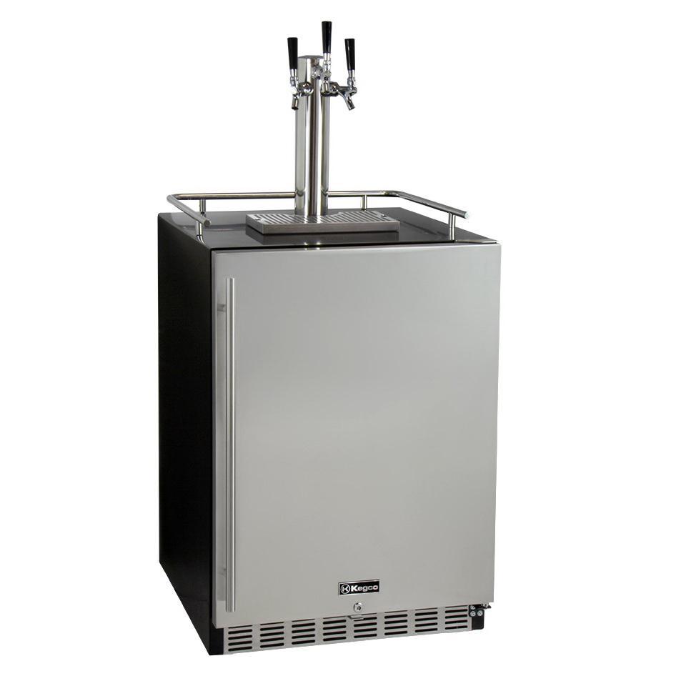 Kegco Three Tap Faucet Undercounter Kegerator