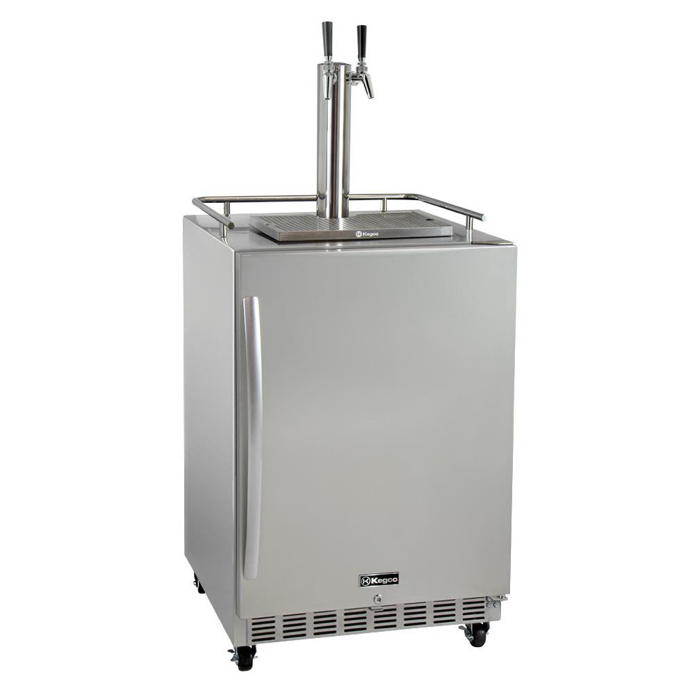 Kegco Dual Faucet Digital Commercial Outdoor Kegerator