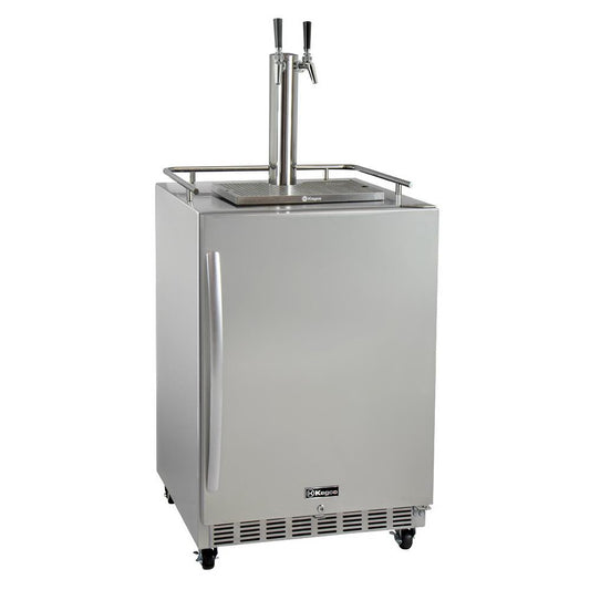 Kegco Dual Faucet Digital Commercial Outdoor Kegerator