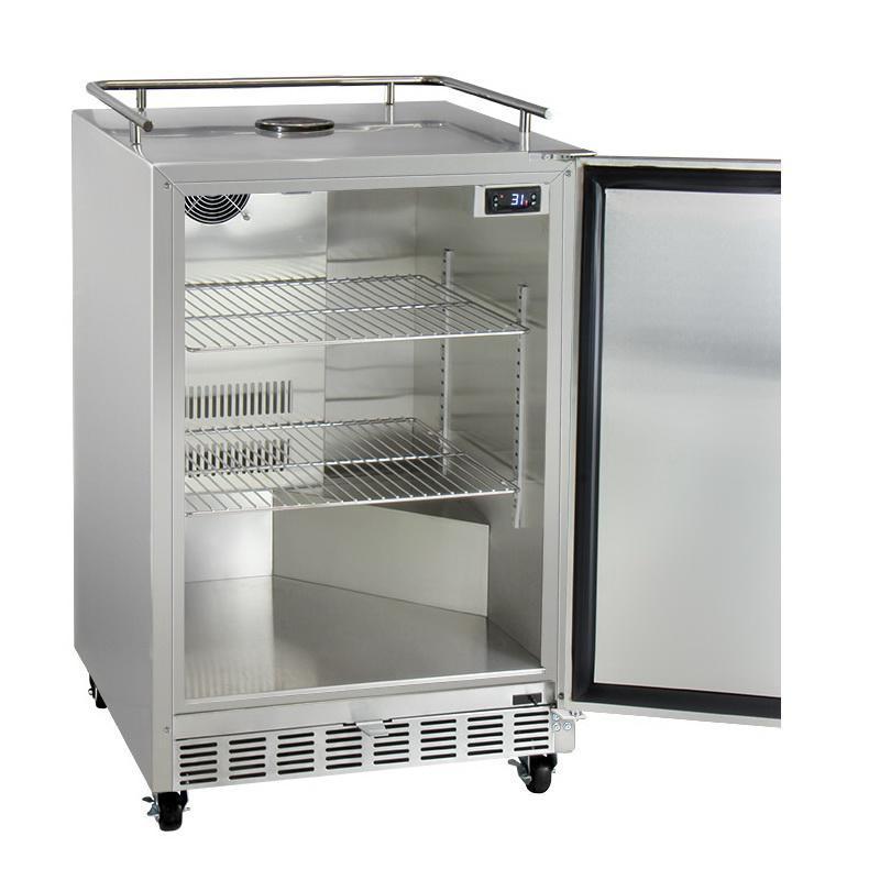 Kegco Dual Faucet Digital Commercial Outdoor Kegerator