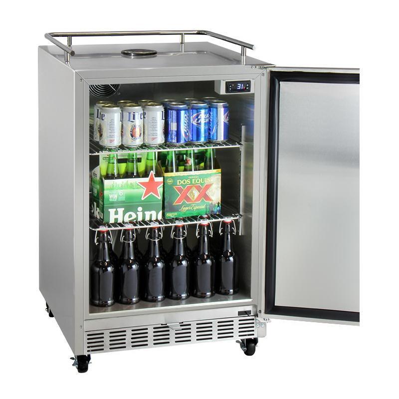 Kegco Dual Faucet Digital Commercial Outdoor Kegerator