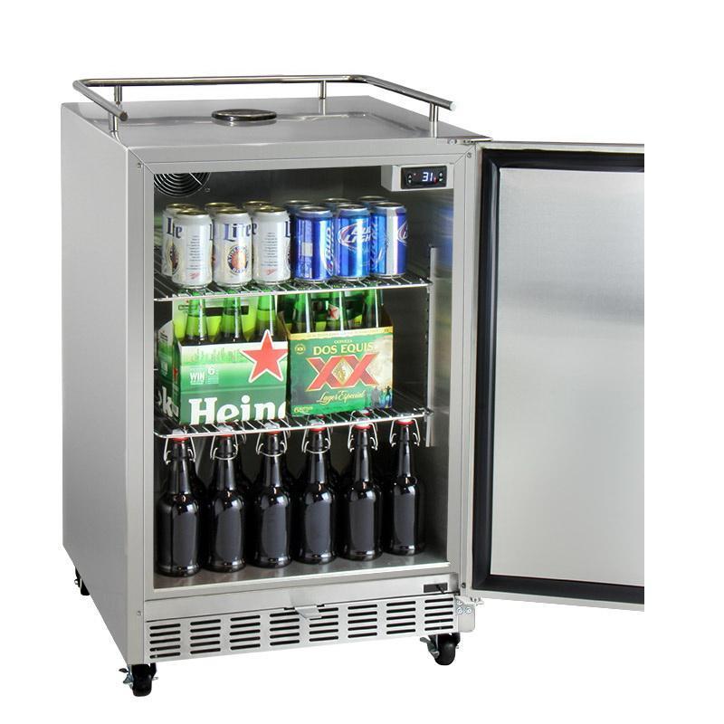 Kegco Dual Faucet Digital Commercial Outdoor Kegerator