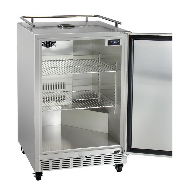 Kegco Three Faucet Digital Commercial Outdoor Kegerator
