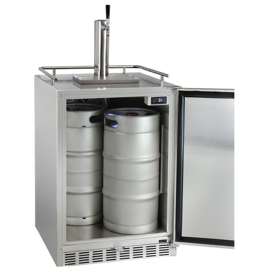 Kegco Full Size Digital Outdoor Undercounter Cold Brew Coffee Javarator - Stainless Steel with Right Hinge
