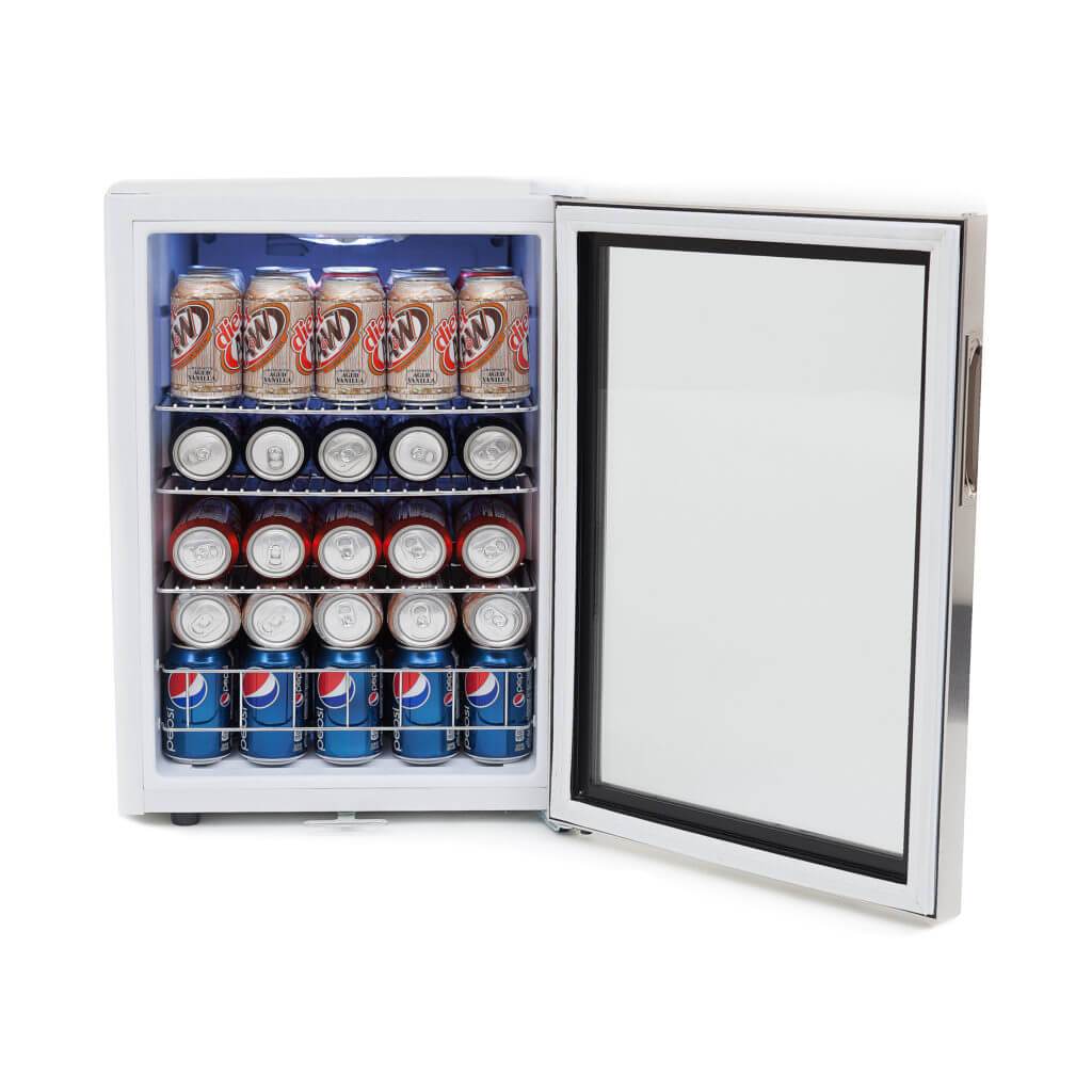 Whynter Beverage Refrigerator With Lock – Stainless Steel 90 Can Capacity BR-091WS