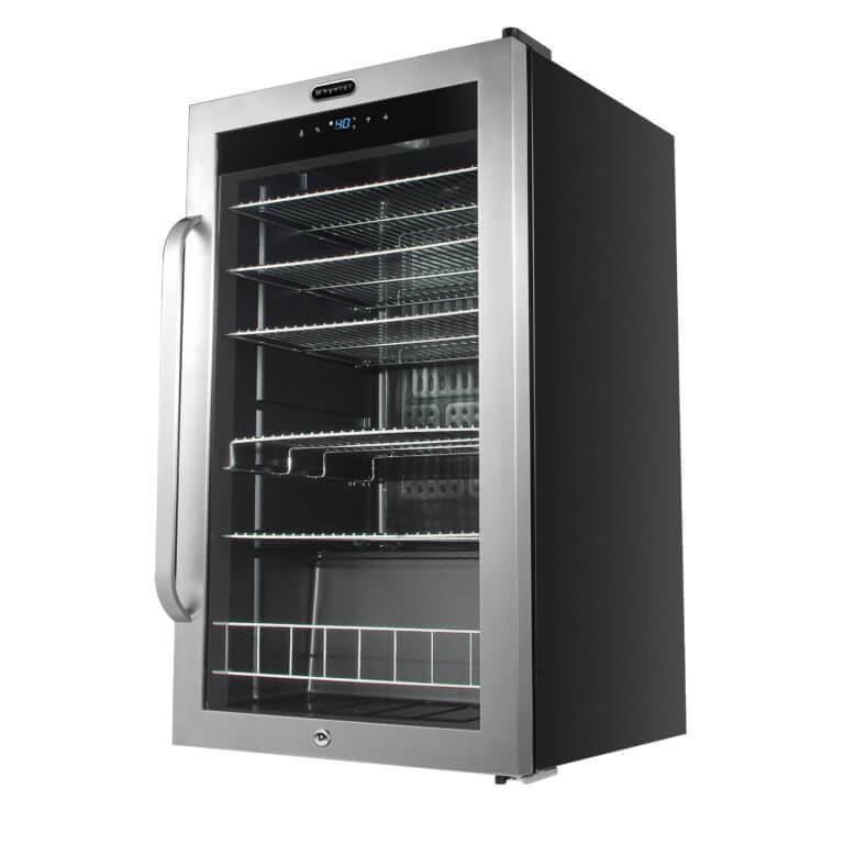 Whynter Freestanding 121 Can Beverage Refrigerator with Digital Control and Internal Fan BR-1211DS