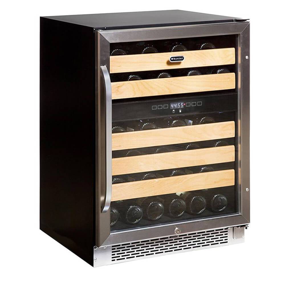 Whynter 46-Bottle Dual Temperature Zone Built-In Wine Refrigerator BWR-462DZ