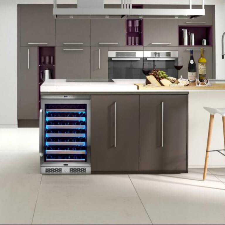 Whynter Elite Spectrum Lightshow 54 Bottle Stainless Steel 24 inch Built