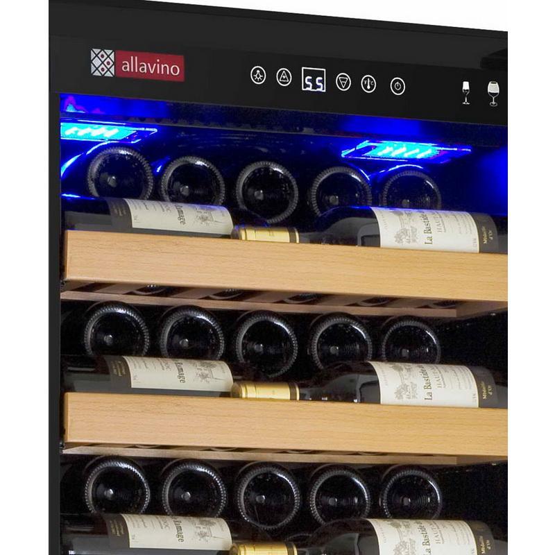 Allavino 99 Bottle Single Zone Black Right Hinge Wine Refrigerator