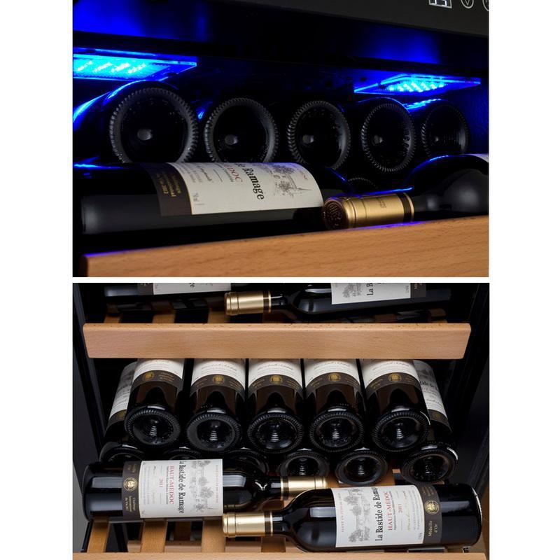 Allavino 99 Bottle Single Zone Black Right Hinge Wine Refrigerator