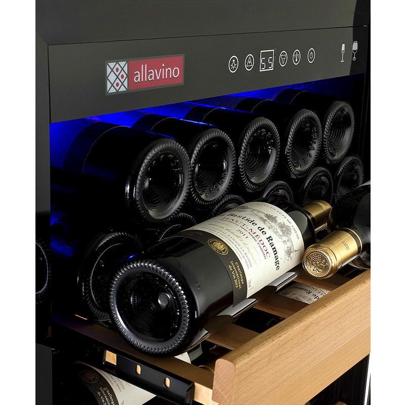 Allavino 99 Bottle Single Zone Black Right Hinge Wine Refrigerator