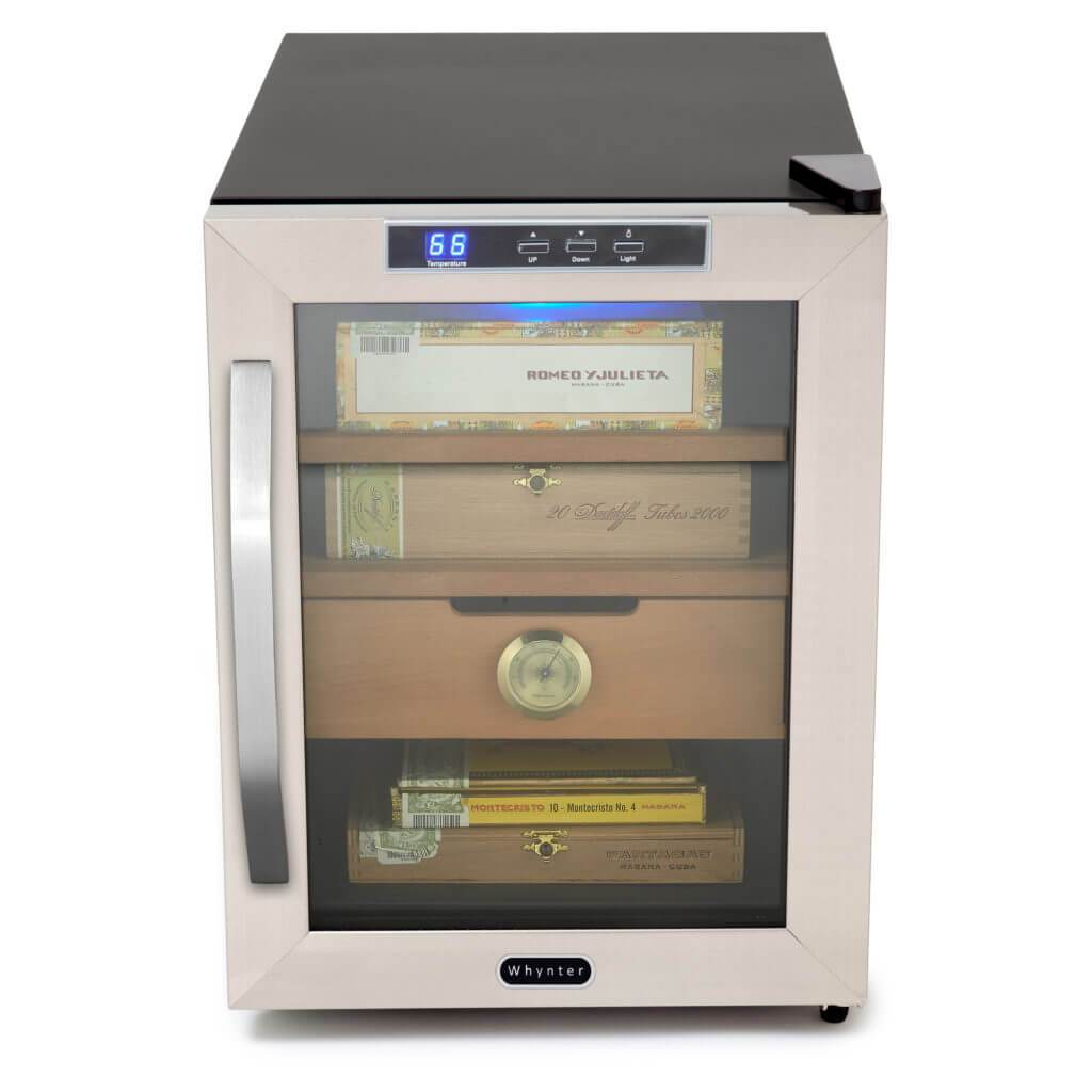 Whynter Stainless Steel 1.2 cu. ft. Cigar Humidor CHC-120S