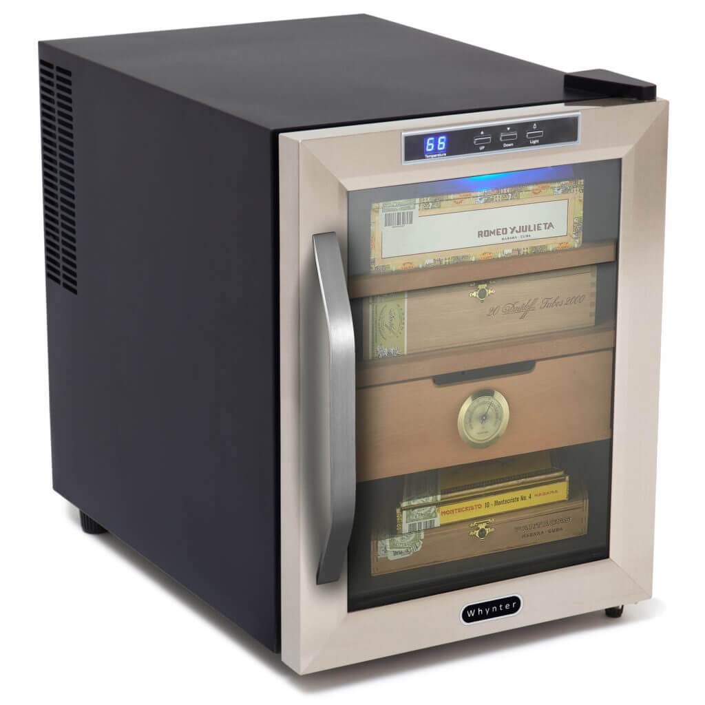 Whynter Stainless Steel 1.2 cu. ft. Cigar Humidor CHC-120S