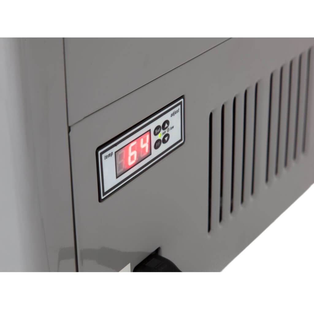 Whynter 95 Quart Portable Wheeled Refrigerator / Freezer with Door Alert and 12v Option – Gray FM-951GW