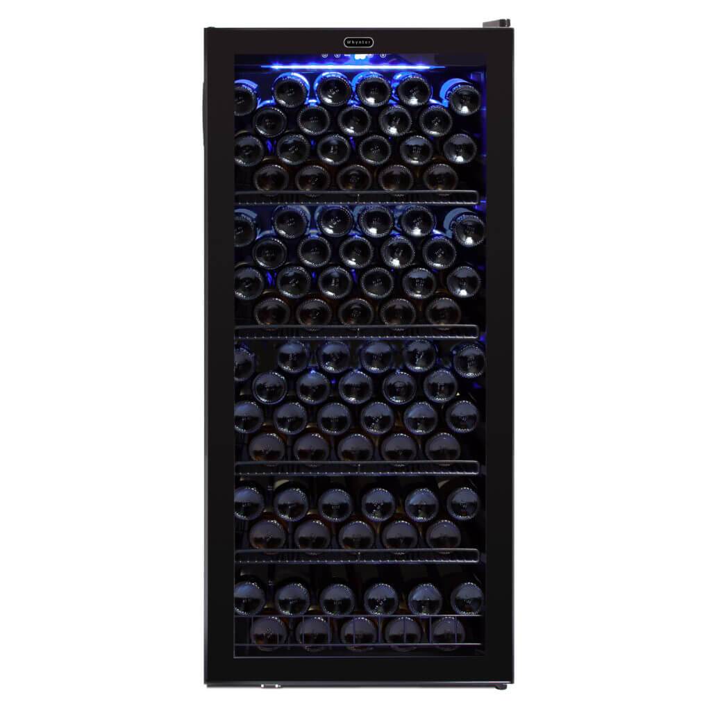 Whynter 124 Bottle Freestanding Wine Refrigerator FWC-1201BB