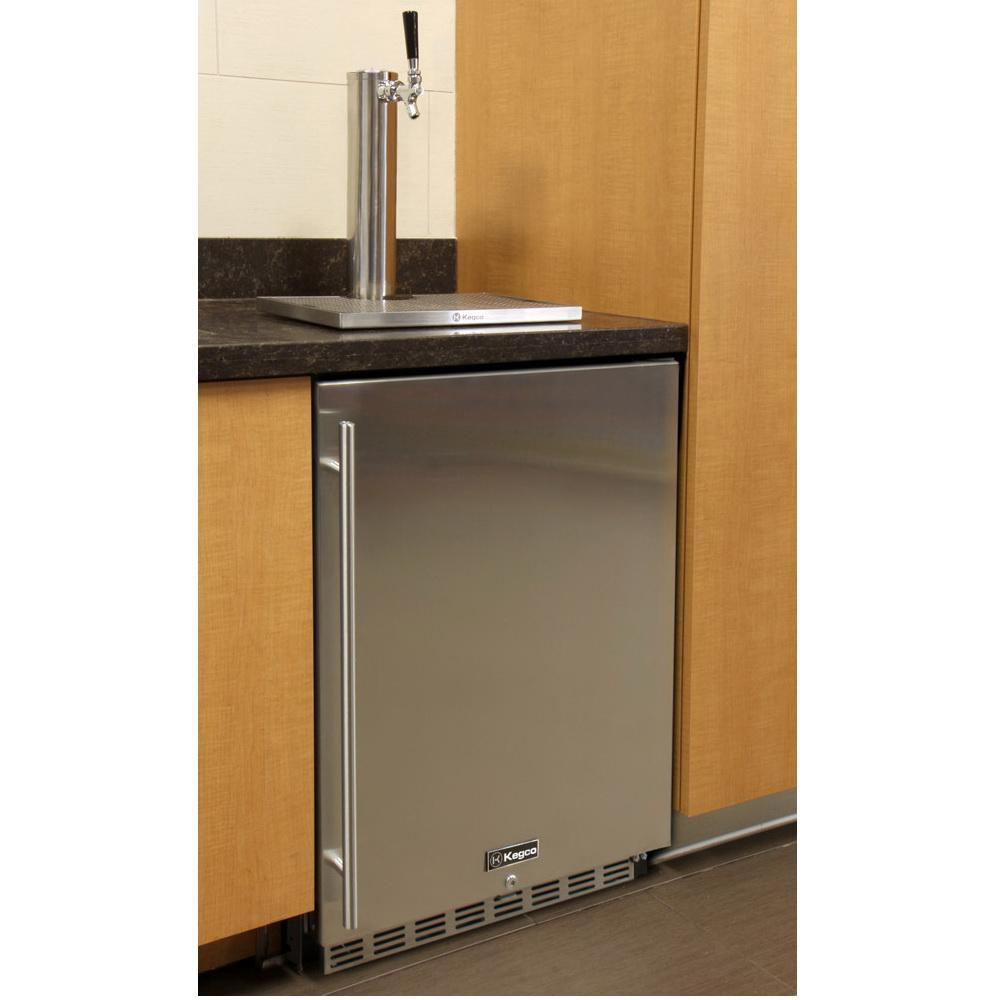 Kegco Full Size Digital Undercounter Cold Brew Coffee Javarator - Black Right Hinge