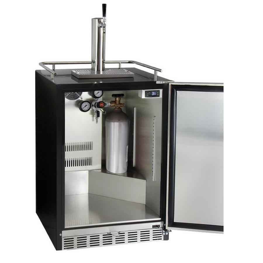 Kegco Full Size Digital Undercounter Cold Brew Coffee Javarator - Black Right Hinge