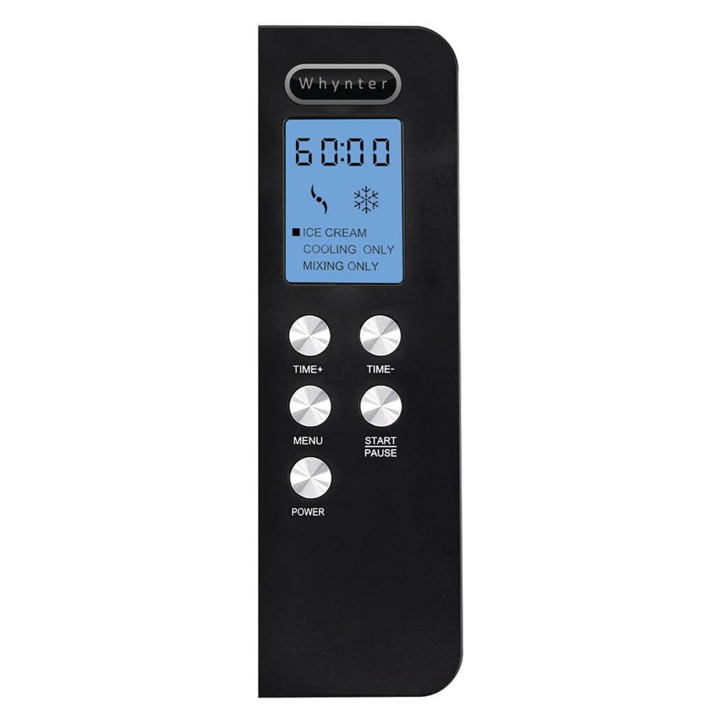 Whynter 2.1 Quart Capacity Automatic Compressor Ice Cream Maker in Stainless Steel ICM-200LS