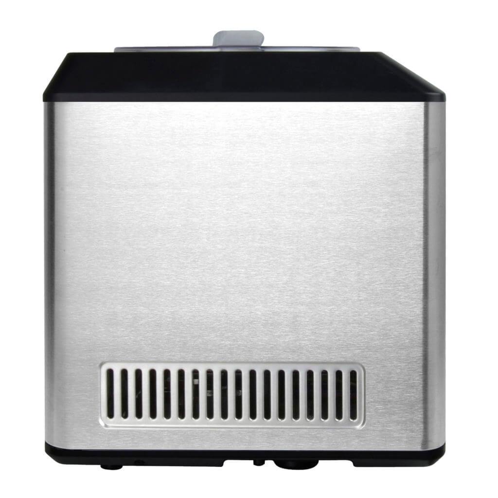 Whynter 2.1 Quart Capacity Upright Automatic Compressor Ice Cream Maker with Stainless Steel Bowl in Black ICM-201SB