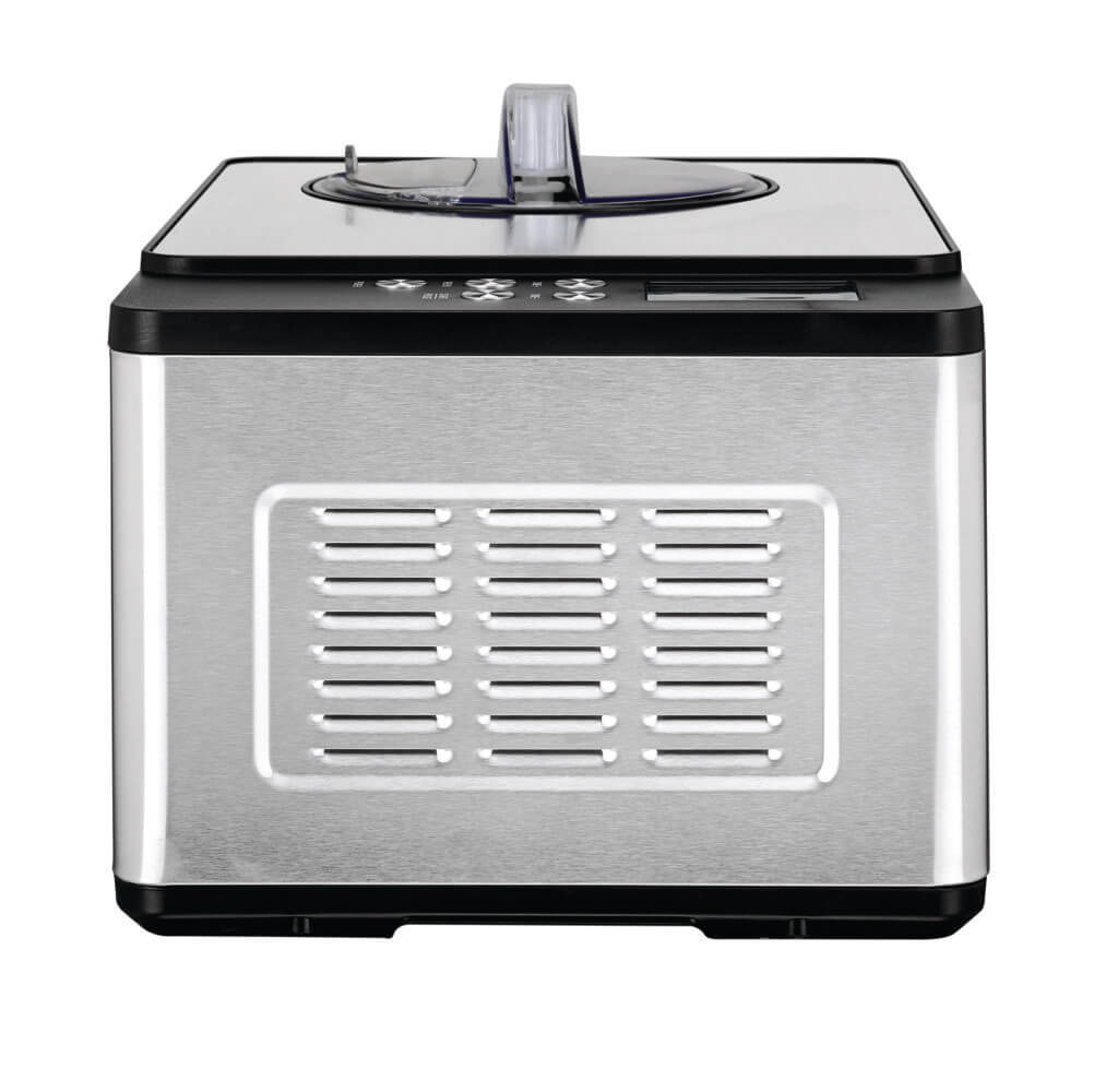 Whynter 2 Quart Capacity Automatic Compressor Ice Cream Maker & Yogurt Incubator with Stainless Steel Bowl in Stainless Steel ICM-220SSY