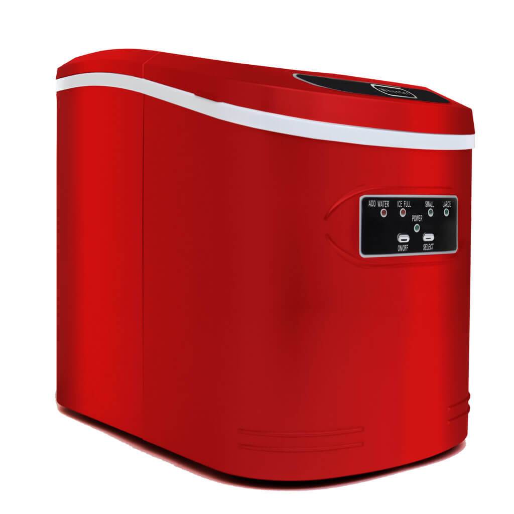 Whynter Compact Portable Ice Maker 27 lb capacity – Metallic Red IMC-270MR